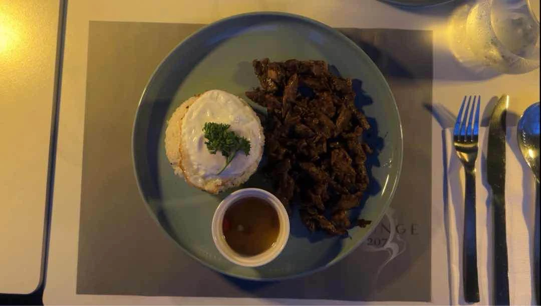 Angus beef tapa with garlic rice
