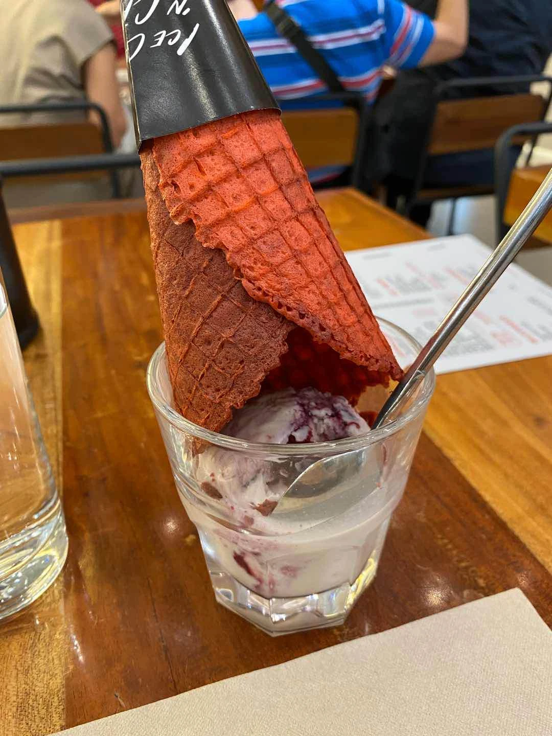 went for ice cream it was good good