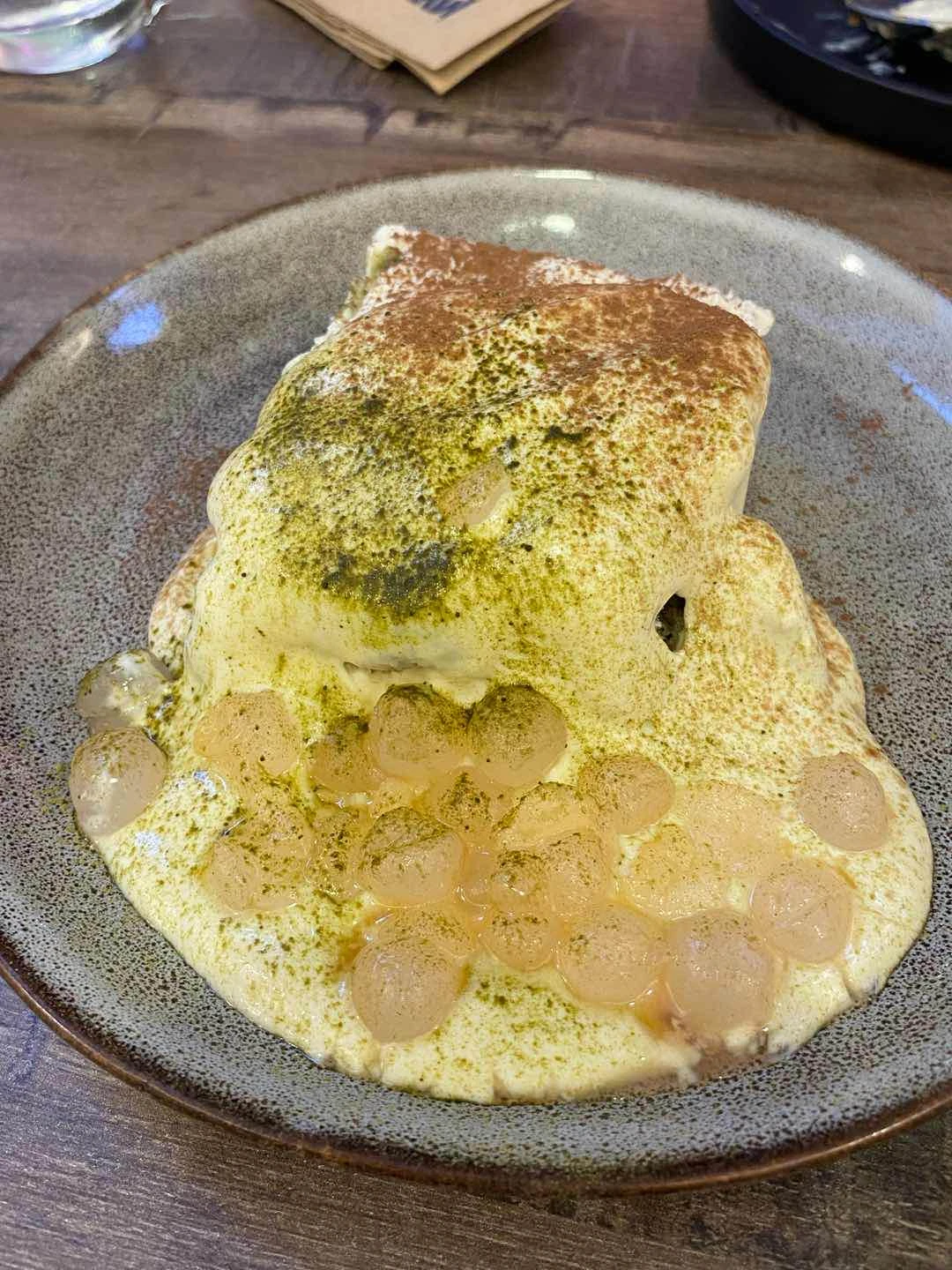 I forgot what this is called basta matcha dessert hahaha
