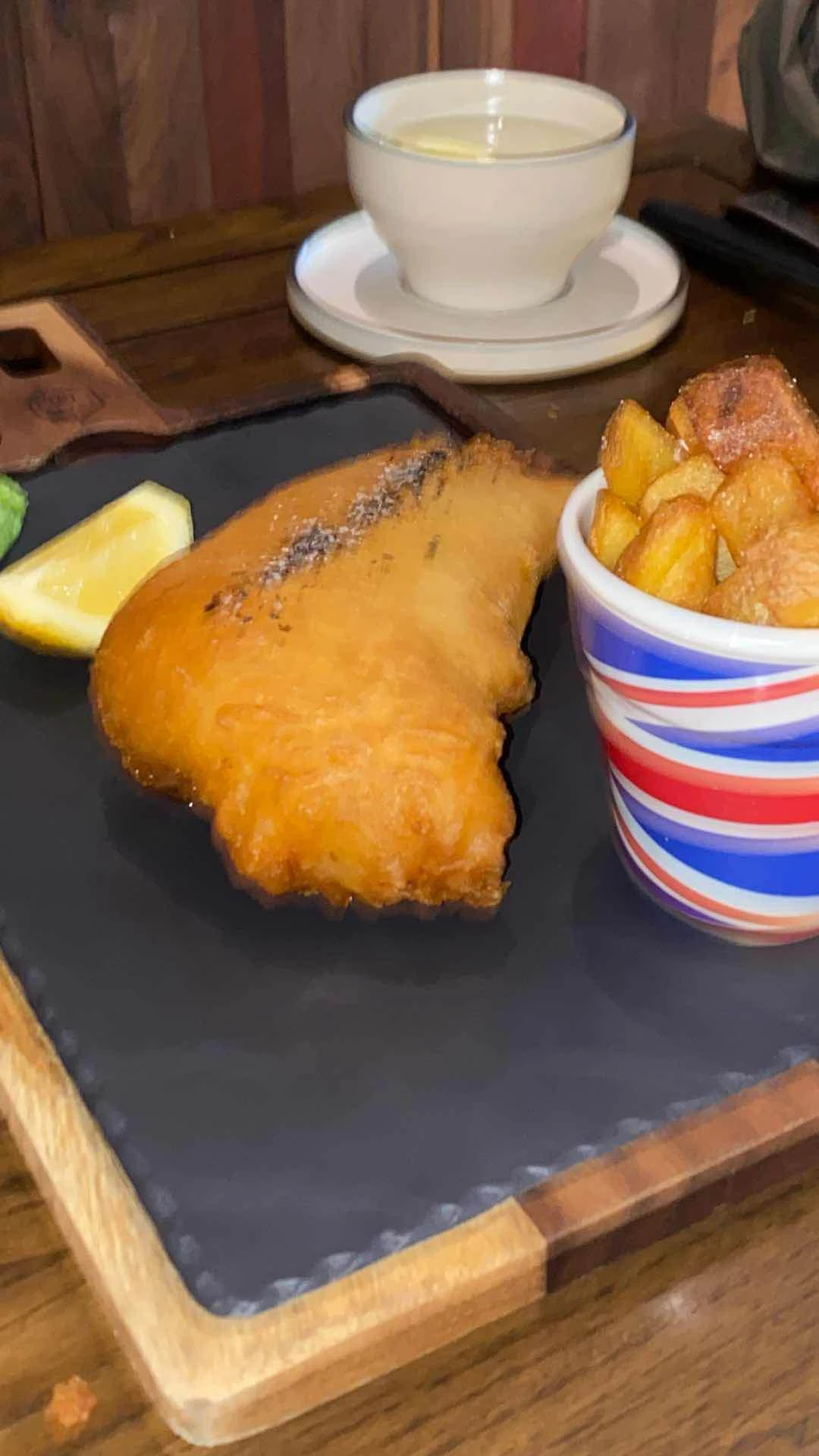Gordon Ramsay Fish and Chips (grouper fish)