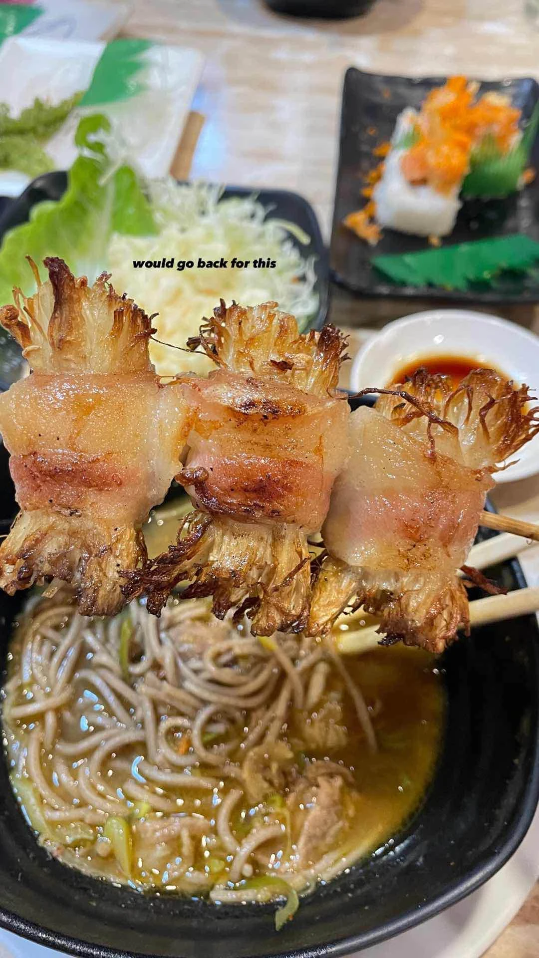 Grilled Enoki