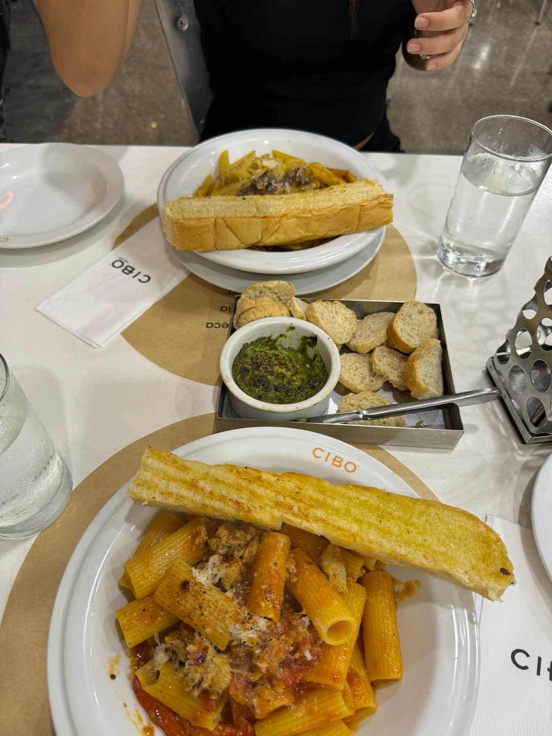 Penne Al’Amado, Spinach Dip, Rigatoni Di Bruto