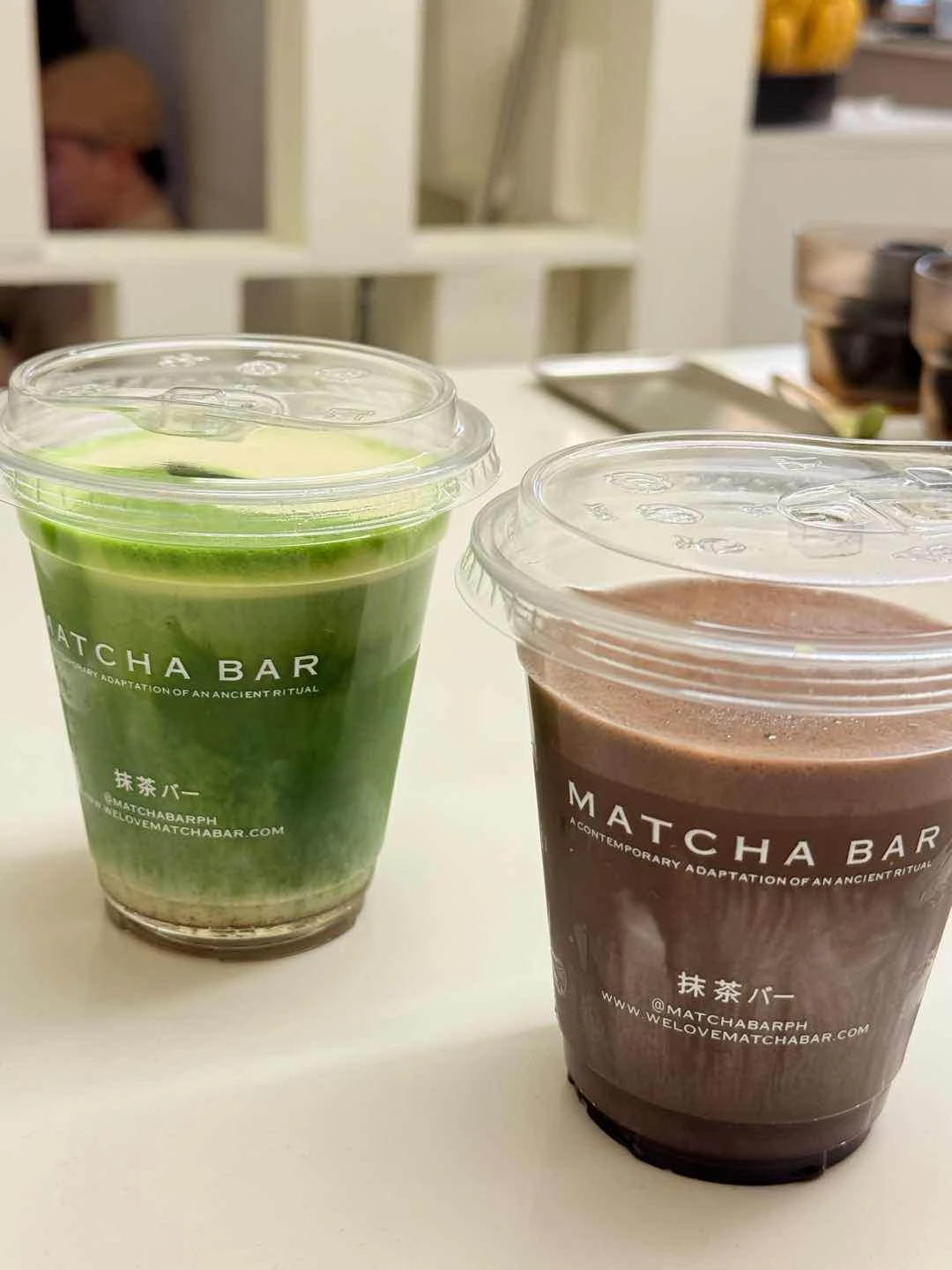 pistachio matcha & maple hojicha