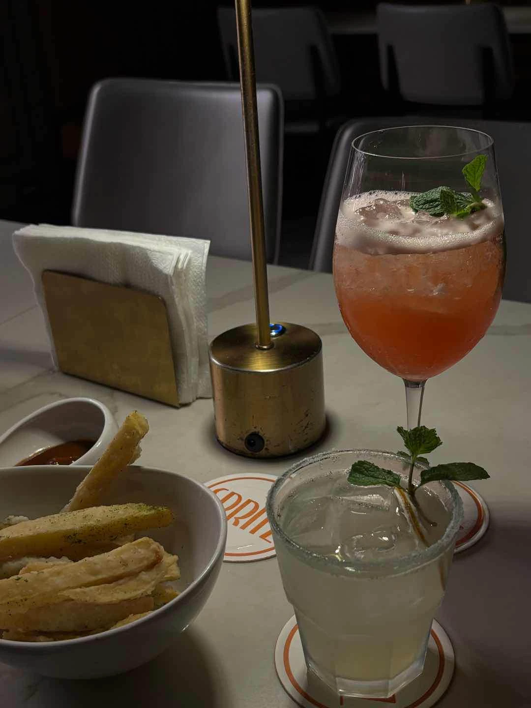 Thick-cut fries, idk what cocktails anymore