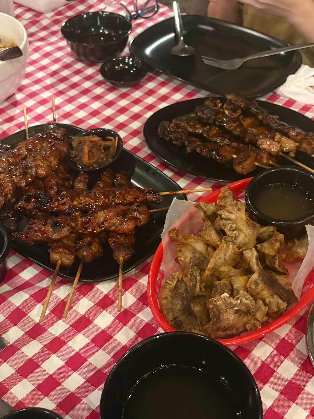 pork isaw, pork bbq, chicharon bulaklak