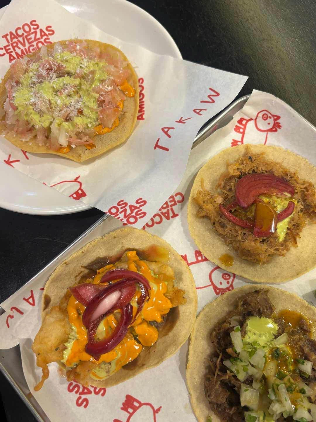 pomelo kjnilaw, carnitas, barbacoa, bonn pescado