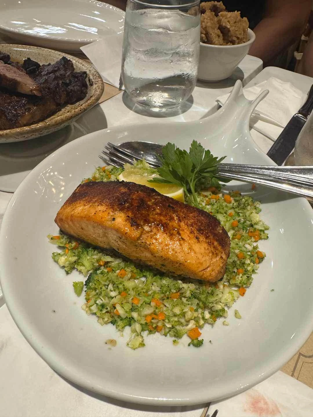 Grilled Salmon Steak