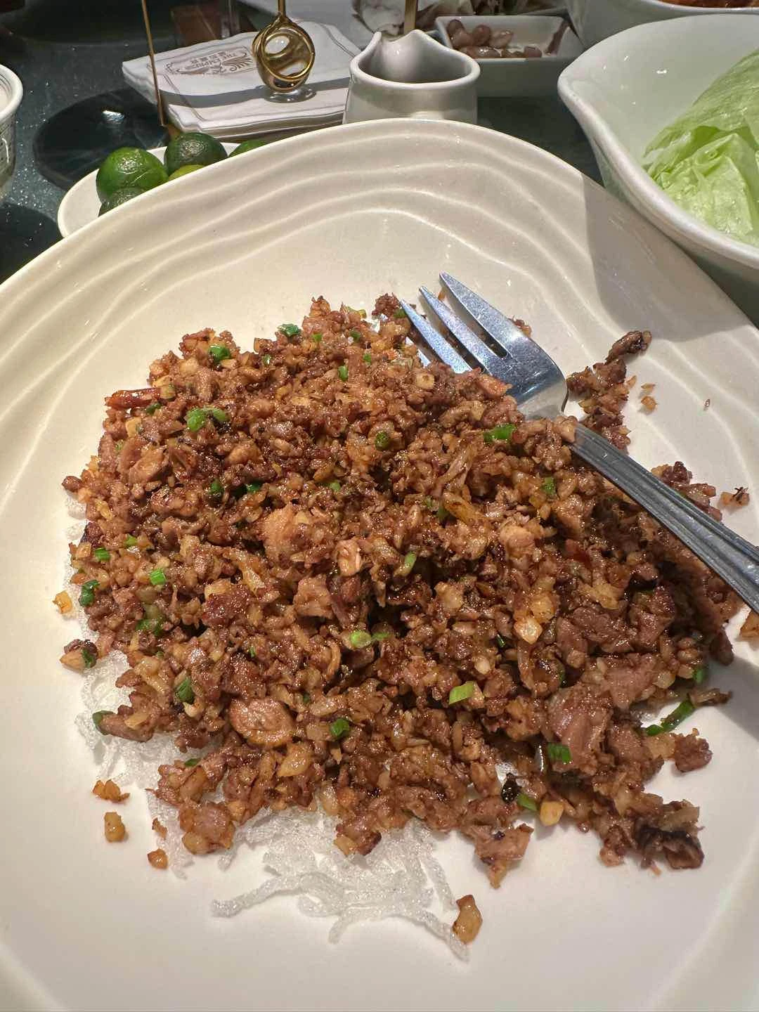 Minced Peking Duck