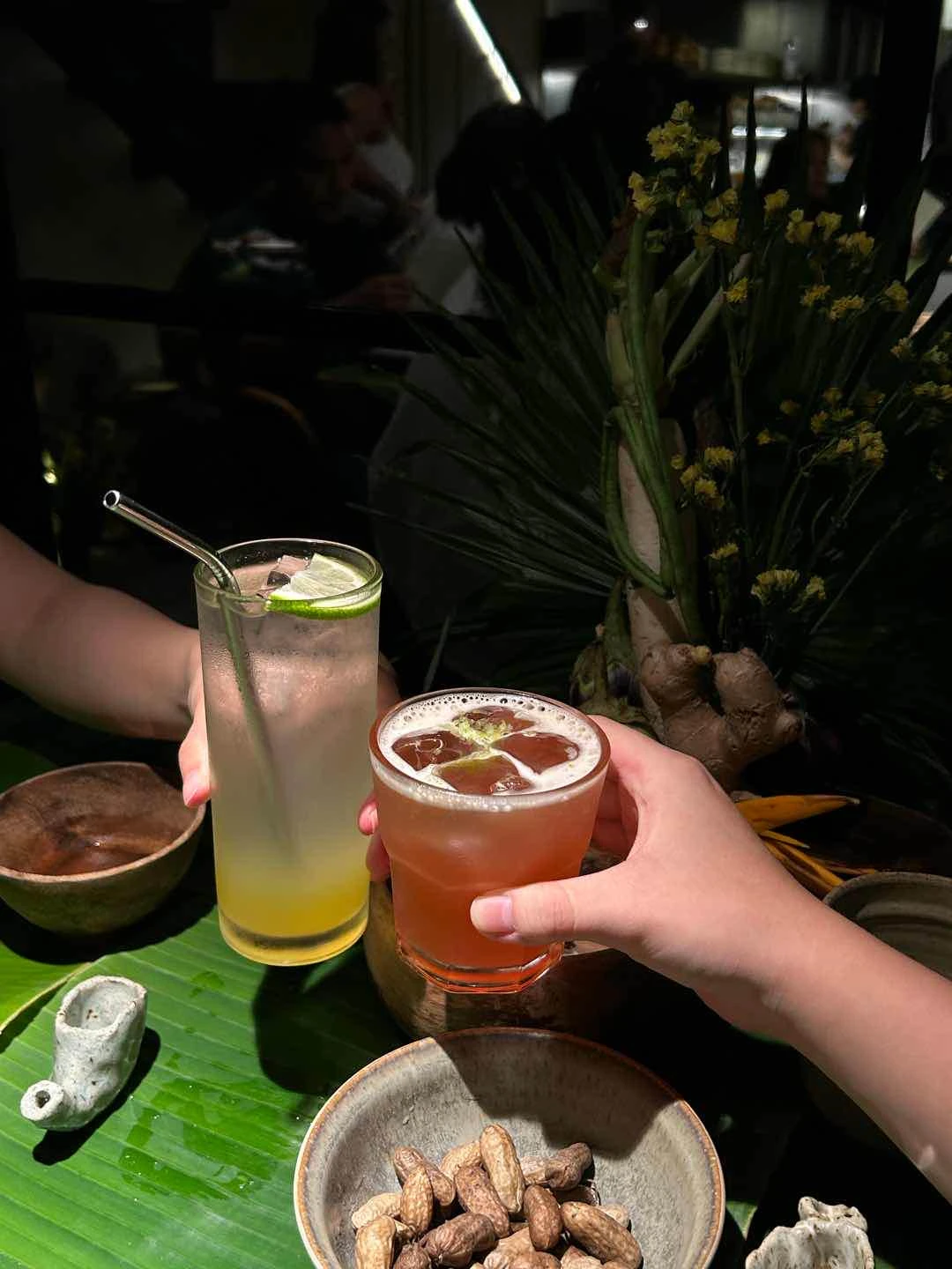 Drinks (dalandan calamansi & guyabano iced tea) of Toyo Eatery