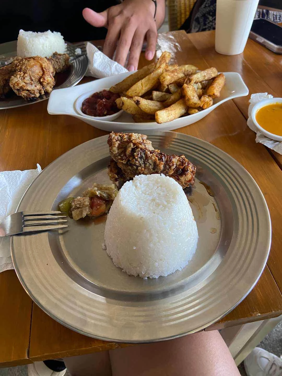 Bagoong fried chicken