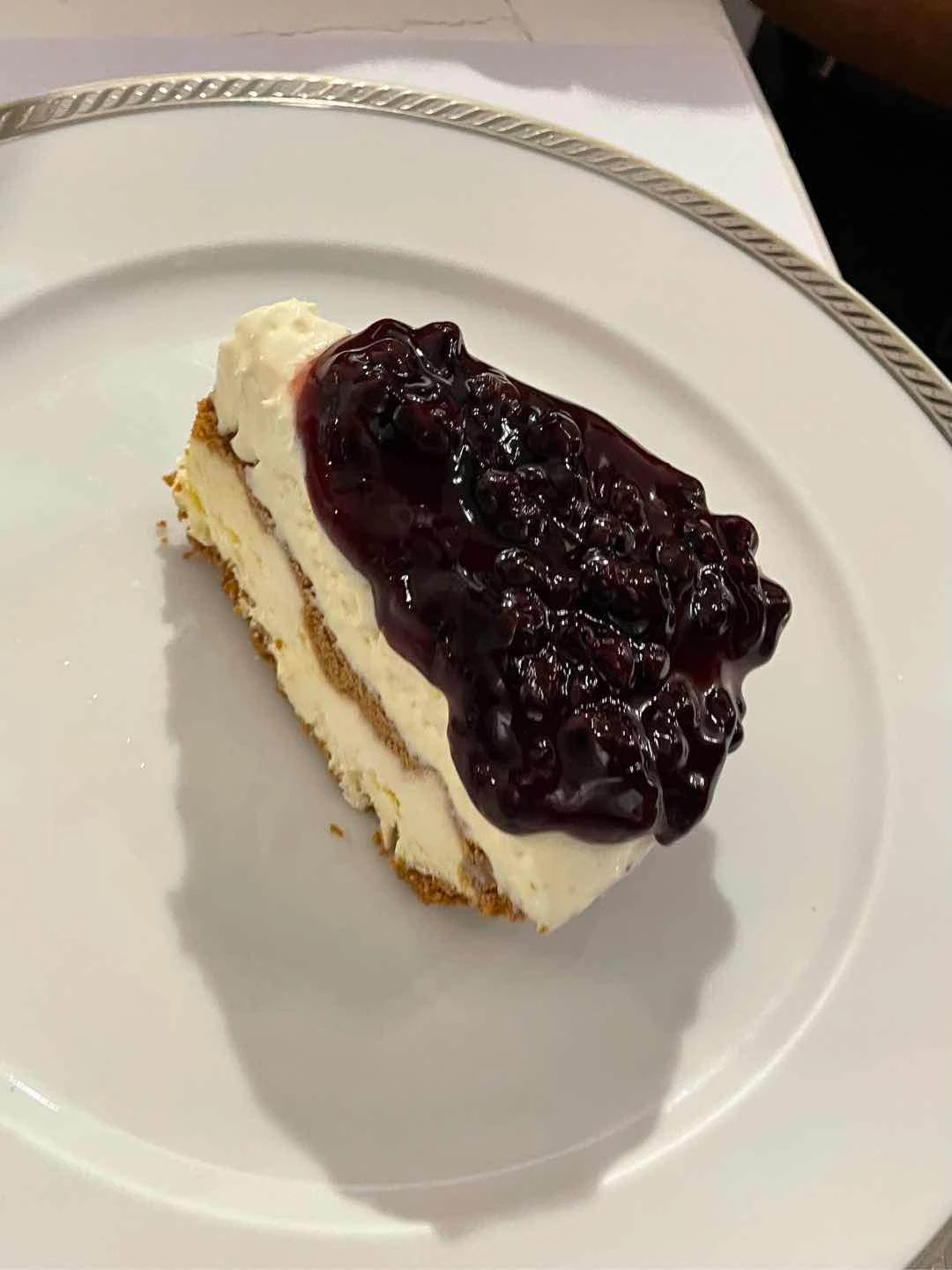 Frozen Blueberry Cheesecake