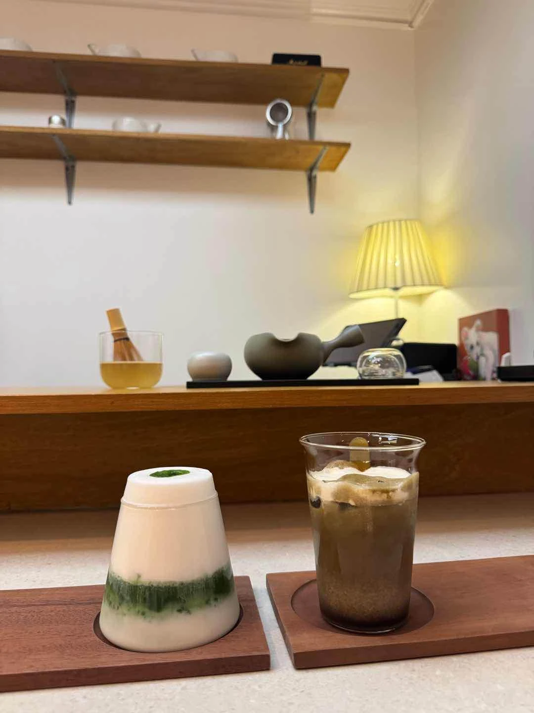 the hype is real 😭 I ordered kumo matcha (sub oat) and caramiso hojicha ⭐️ of Matcha Later