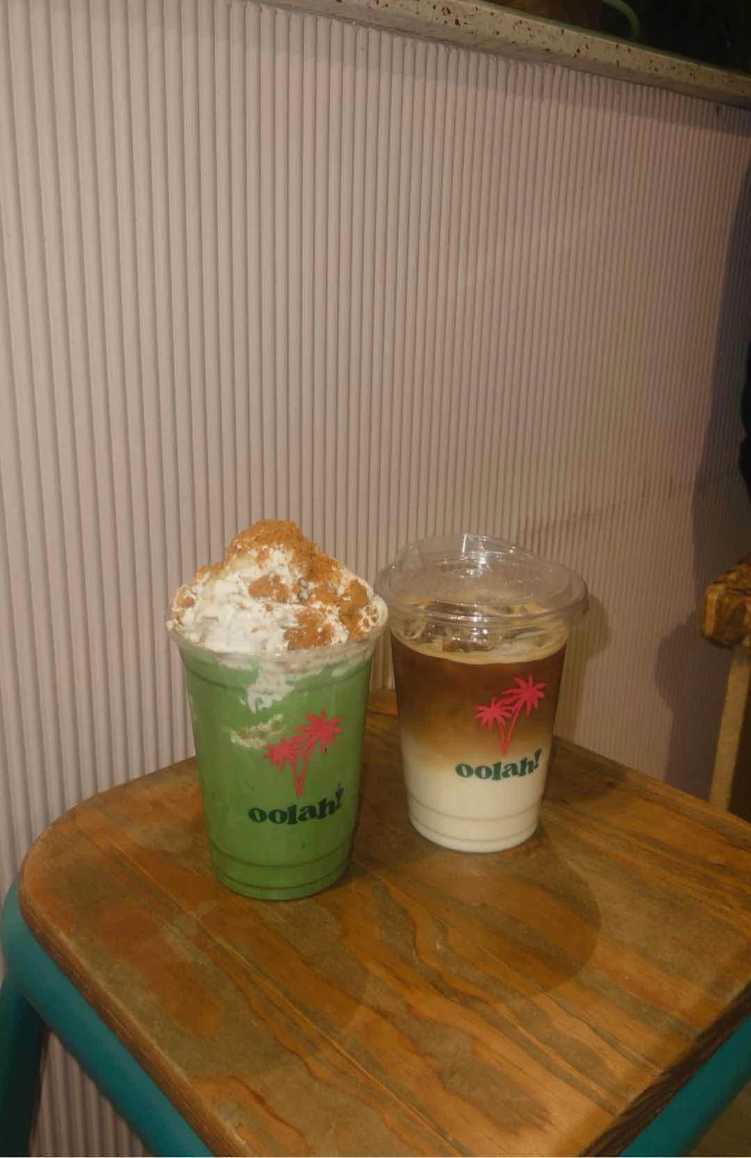 banana pudding matcha & spanish latte