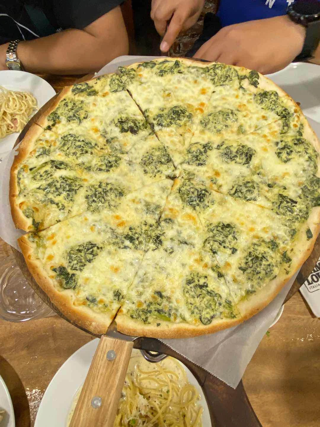 Spinach and goat cheese