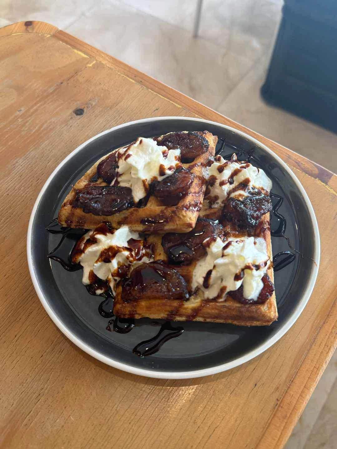 minatamis na saba waffle