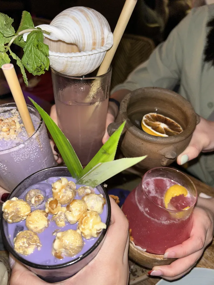 Reyna ng Isla, Poot ni Bathala, Gayuma ng Paraiso, Ube Cream Fiesta, Tatlong Hari of Agimat at Ugat Foraging Bar and Kitchen