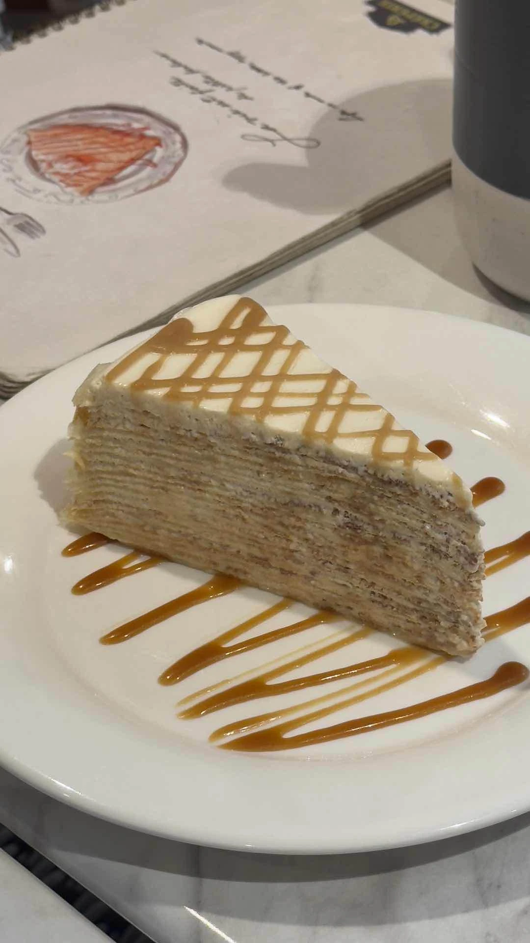 Caramel Crepe cake