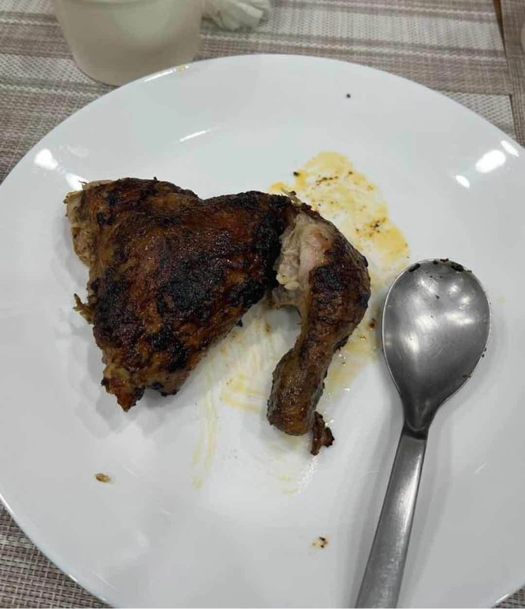 Quarter Roast Chicken ordered through Grab