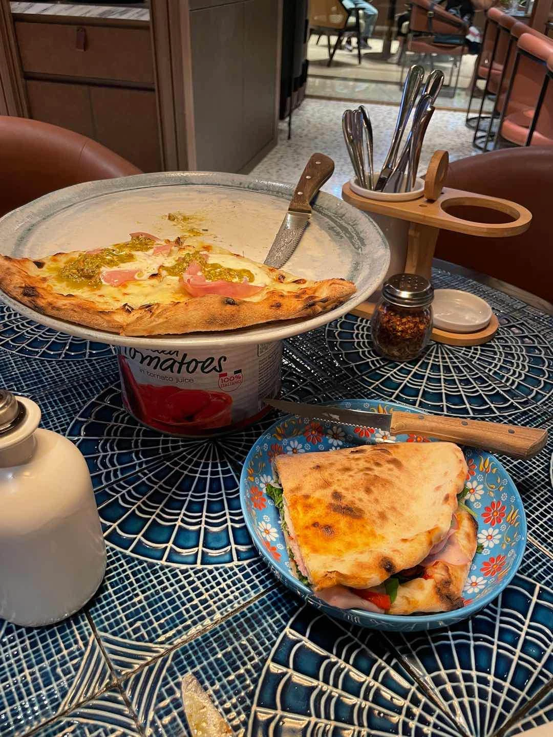 mortadella pizze a portafoglio