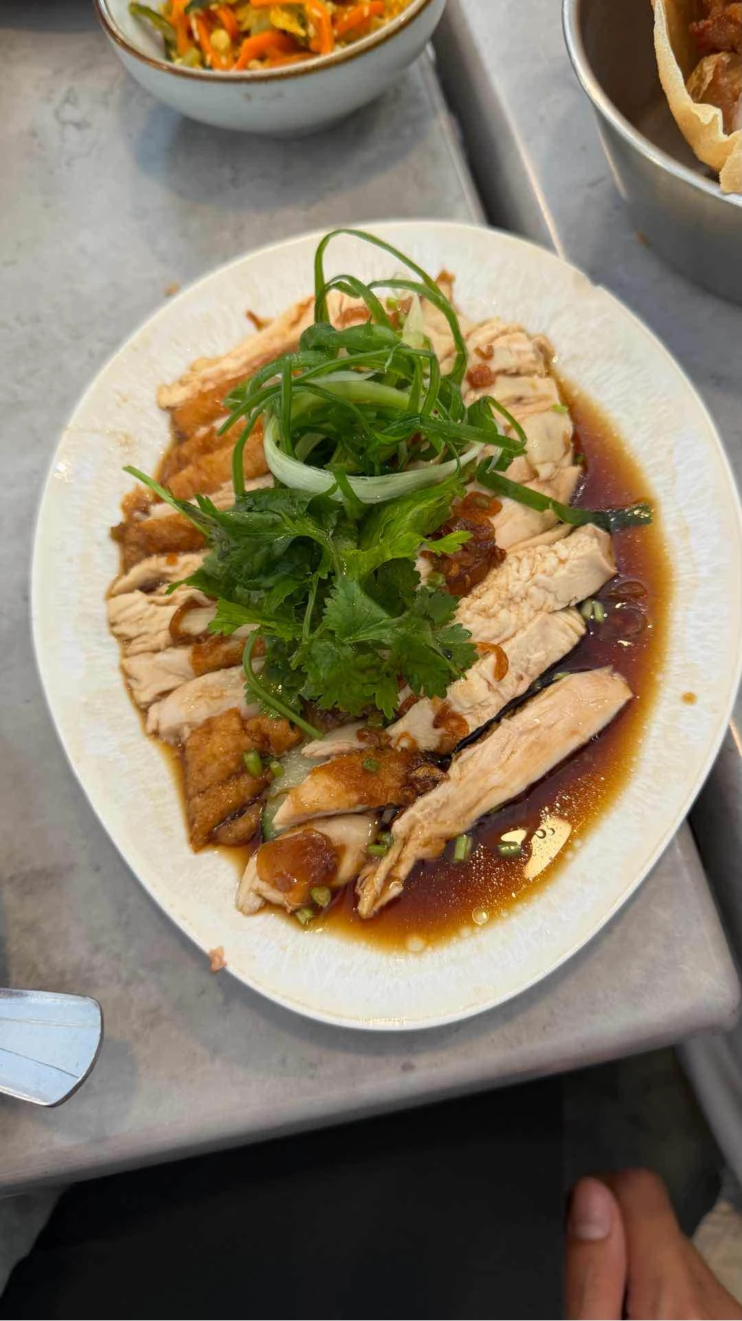 Duo Chicken Rice. Half Roasted Chicken. Half Steamed Chicken.