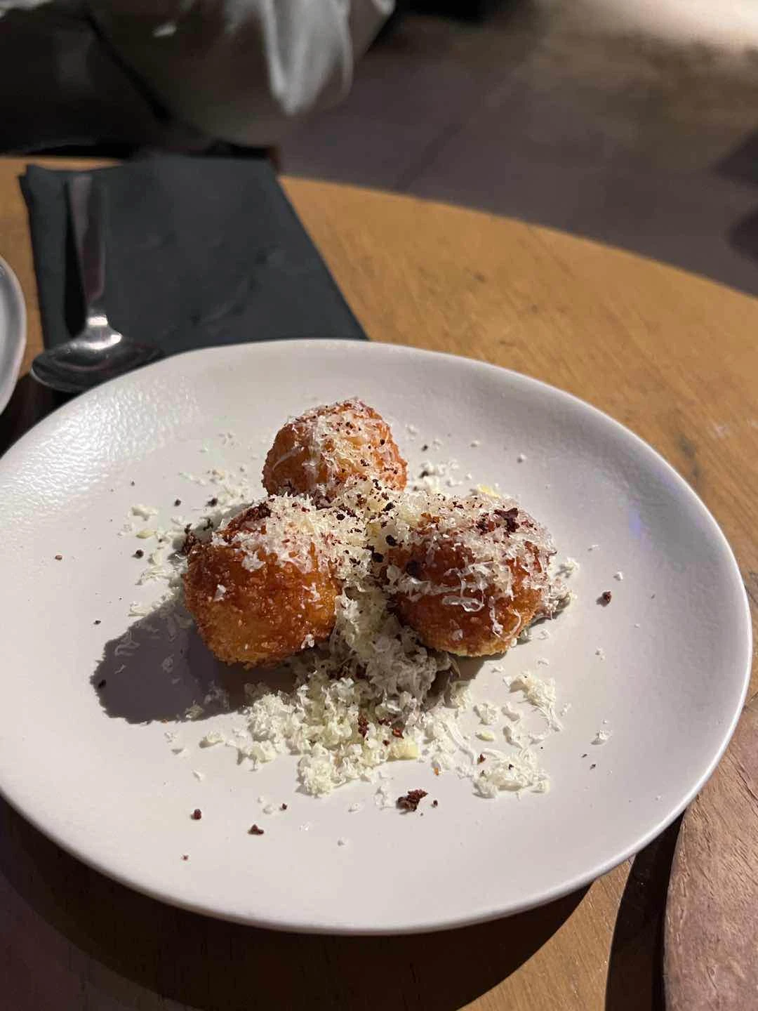 comte arancini of The Test Kitchen by Josh Boutwood