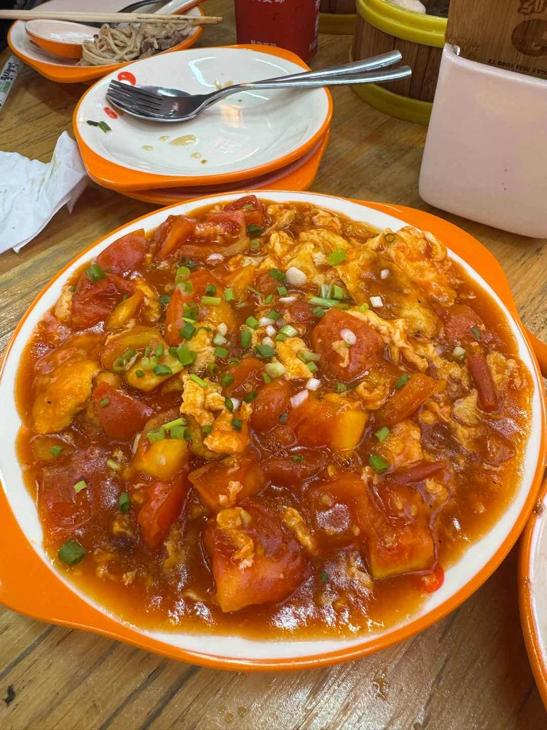Stir fried tomato and egg