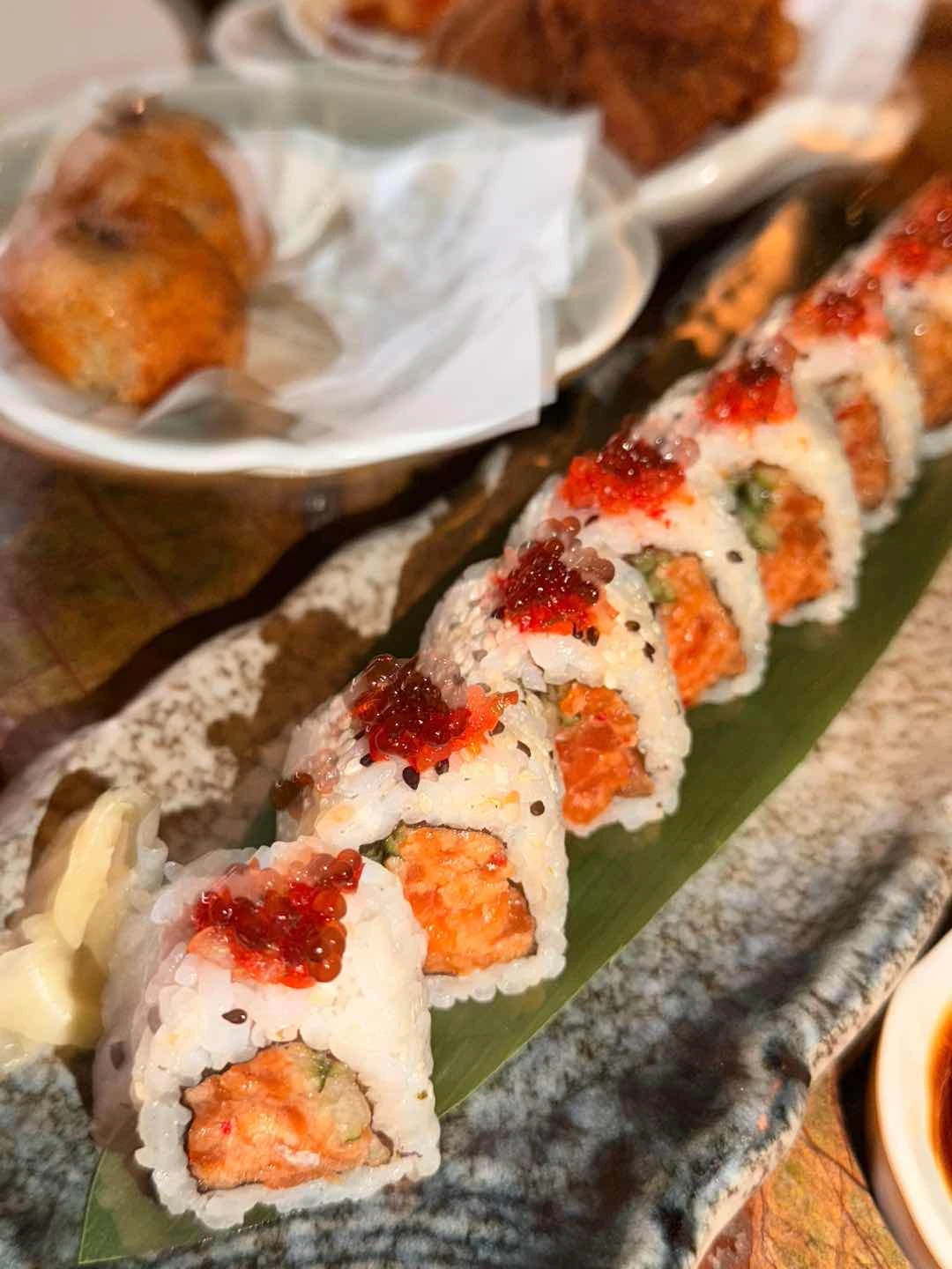 Salmon ponzu roll of Uma Nota Manila