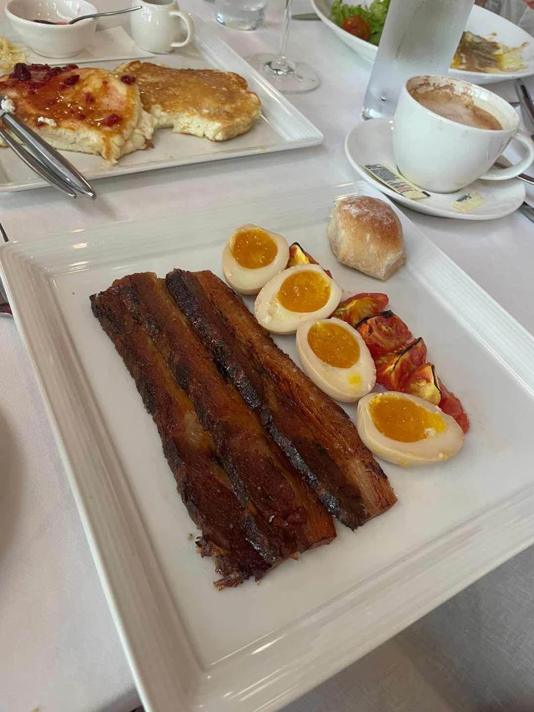 Bacon with Soy Eggs 