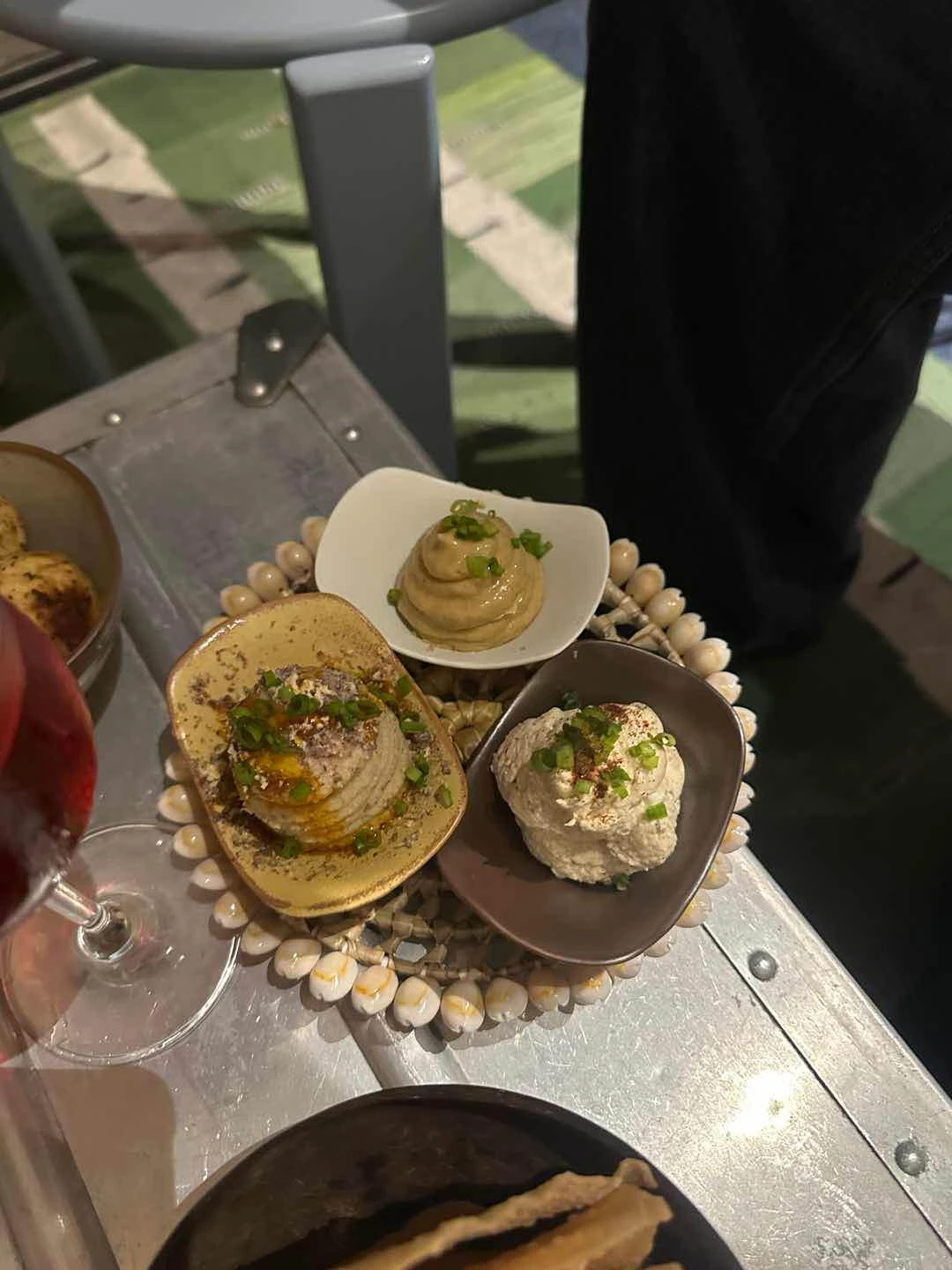 Dips: Balut humus, baboy ramo pate, reno sugar butter