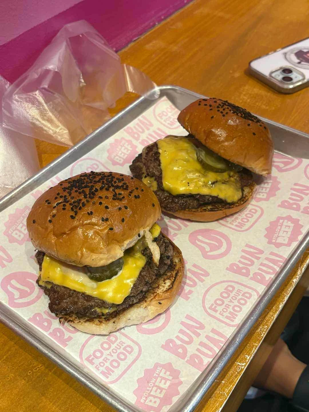 double cheeseburgers 