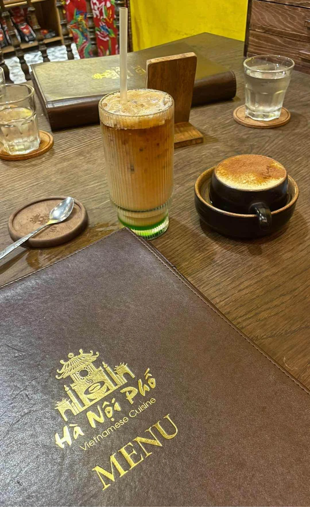 Pandan Coffee and Egg Coffee