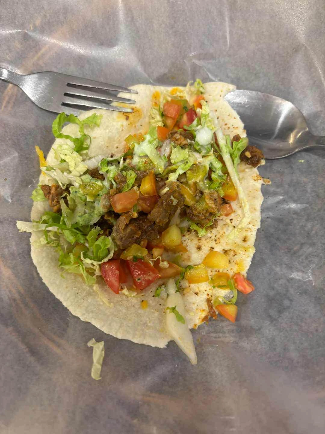 Beef taco
