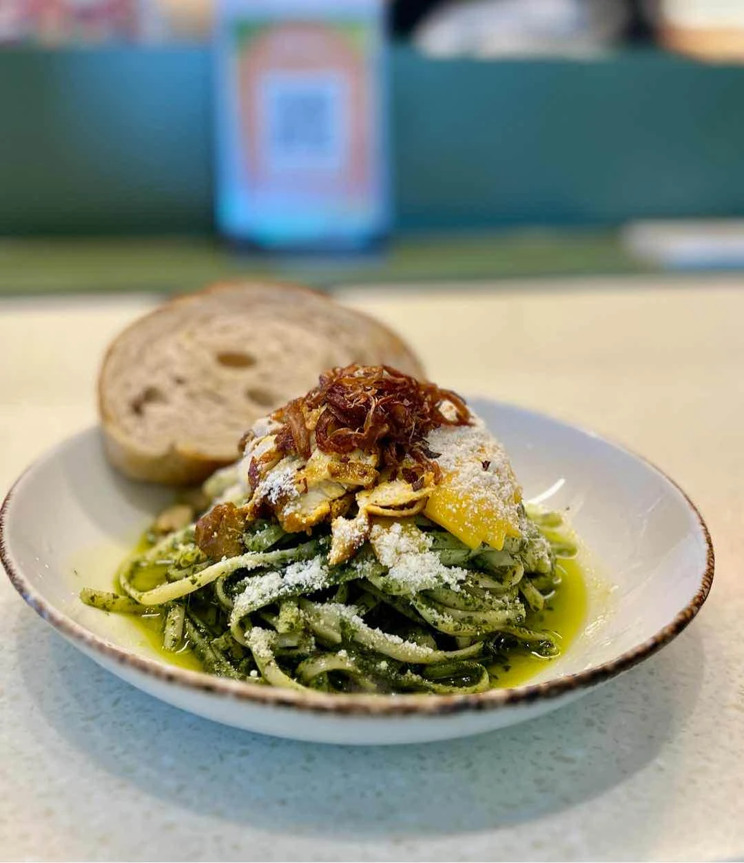 Pesto and Chicken Mangoes