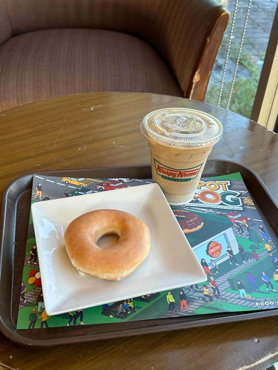 Latte + OG Glazed Doughnut