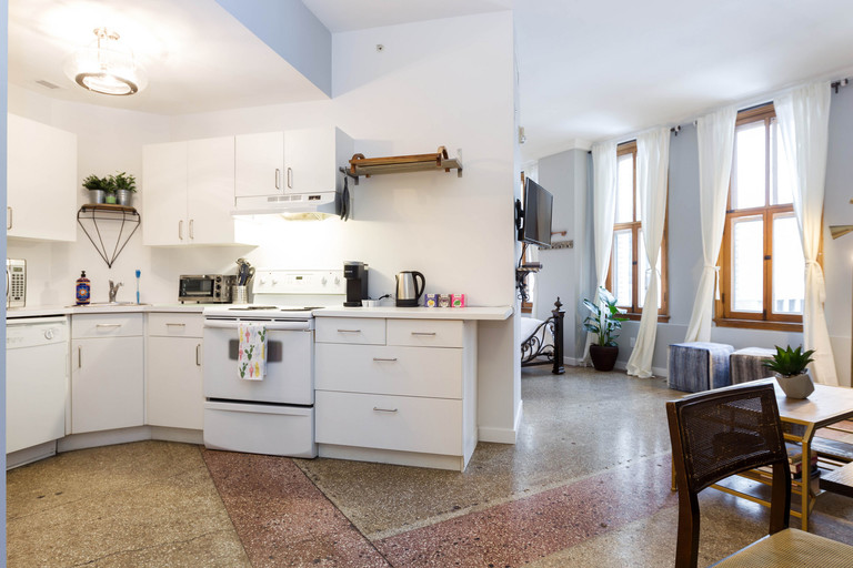 Photo of Studio Loft in the heart of downtown Edmonton, steps away from Rice Howard way. Property Image