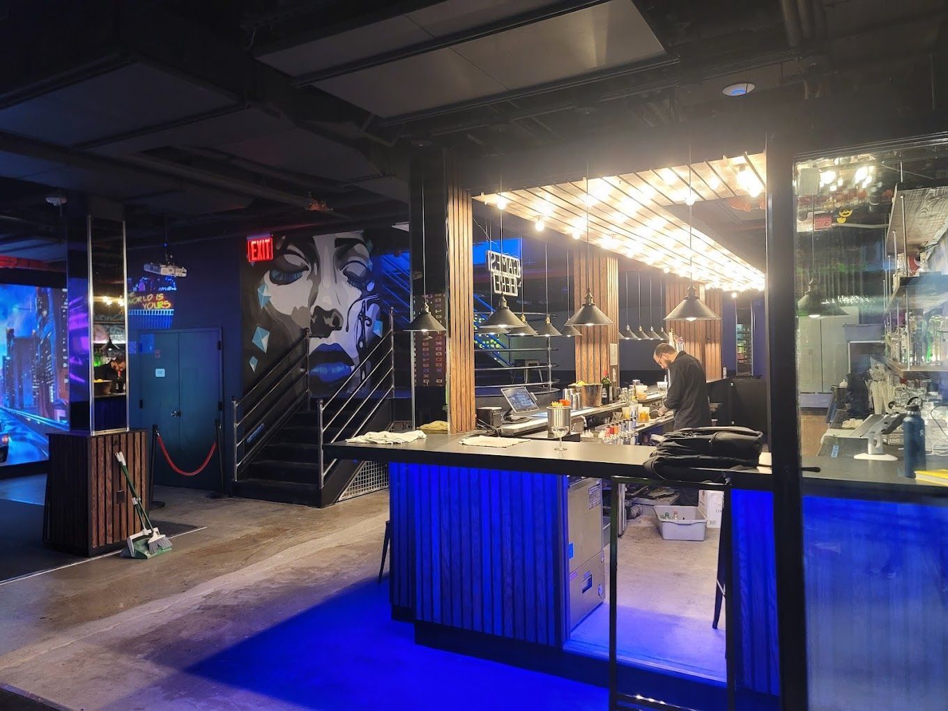 Sugar Mouse immersive game hall and event space in East Village NYC