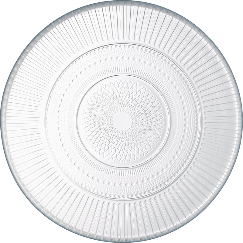 Glas asiet 19 cm i diameter