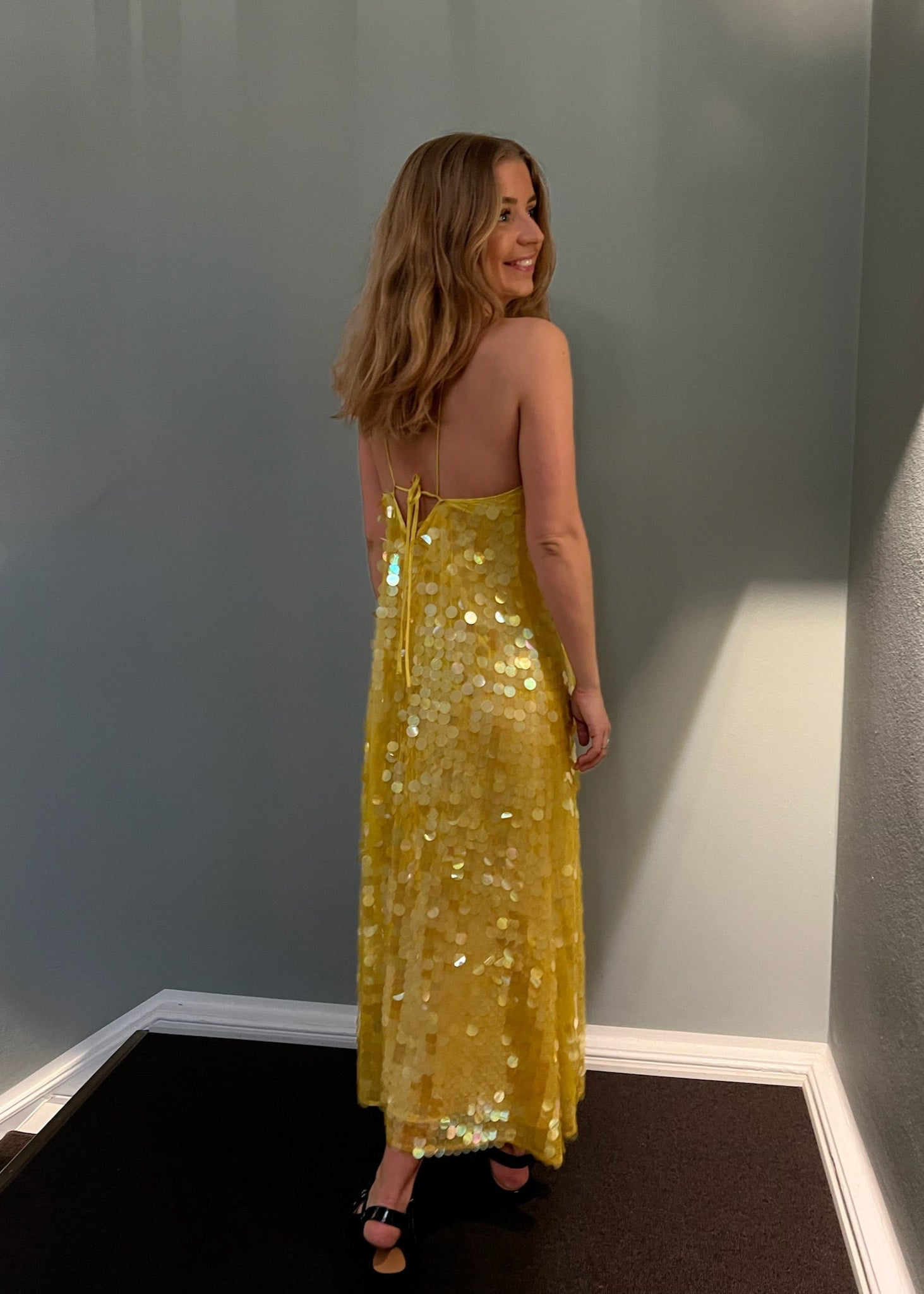 Saks Potts – Polly dress gul (38)