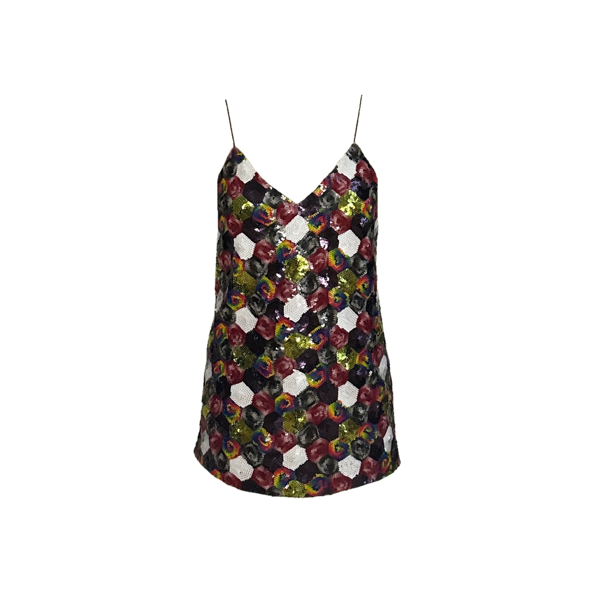 SEQUIN STRAP DRESS