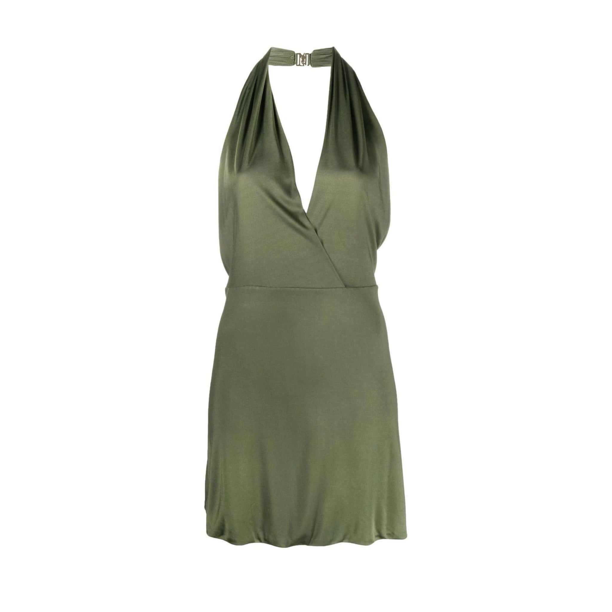 METALLIC EFFECT JERSEY MINI DRESS