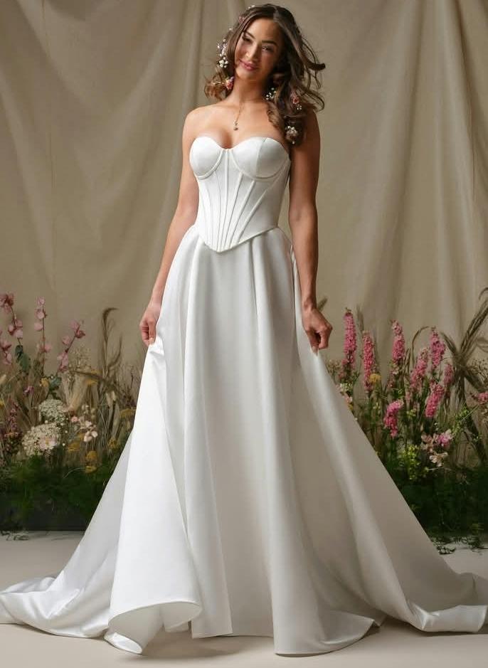 Santana brudekjole corsage 2delt
