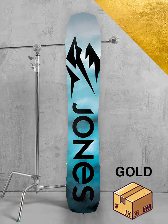 Dame backcountry snowboard inkl. bindinger – Guld-pakke