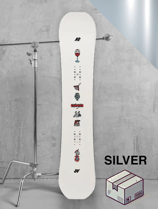 Dame allmountain snowboard inkl. bindinger – Sølv-pakke