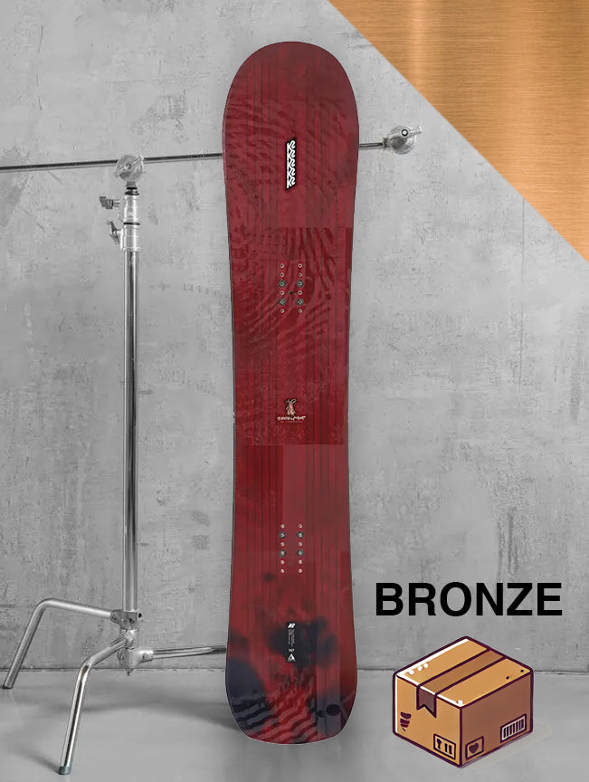 Dame piste snowboard inkl. bindinger – Bronze-pakke