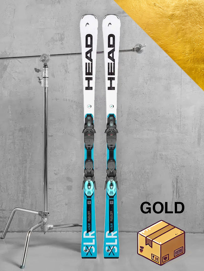 Herre race ski inkl. skistave – Guld-pakke
