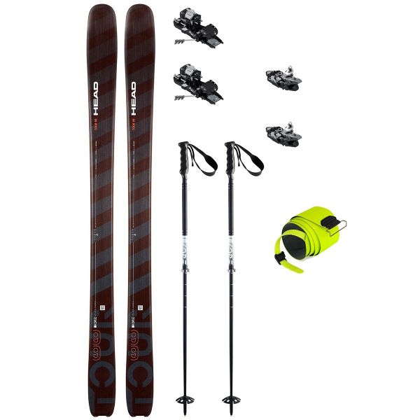 Freeride/touring-pakke – ski, binding, stave og skind