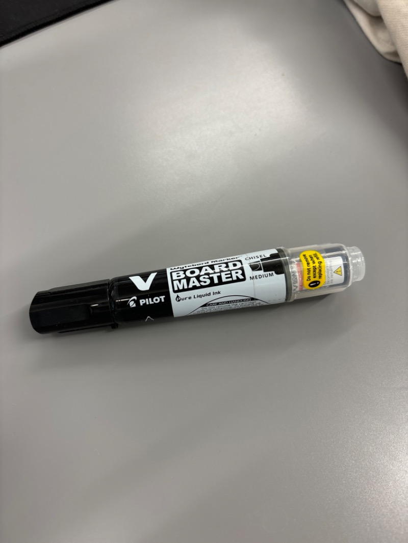 Pilot V Board Master Chisel Tip Whiteboard Marker Black Refillable