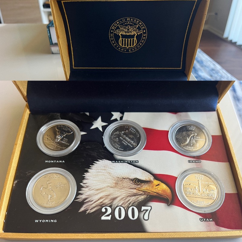 2007 State Quarters Collectors Set with Display Case