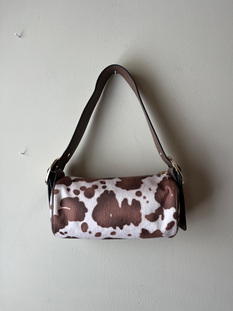 Cow Print Shoulder Bag