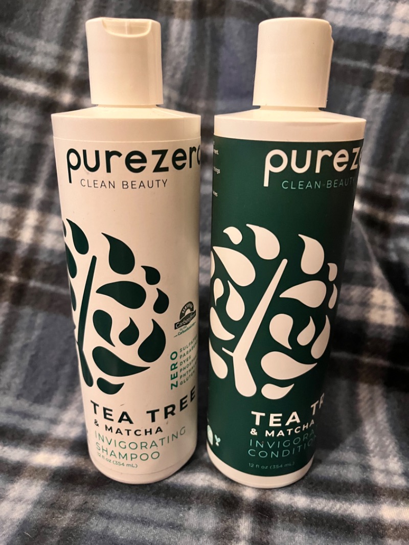 Purezero Tea Tree & Matcha Shampoo and Conditioner Set